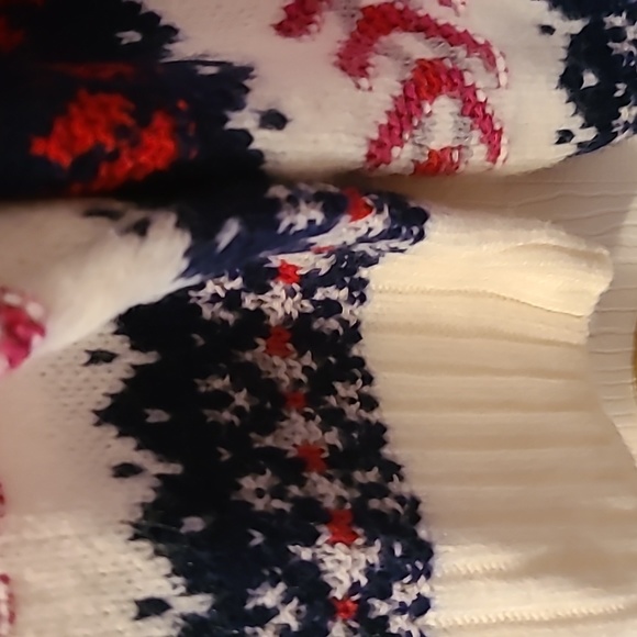 ST. JOHN'S BAY WOMENS PLUS SIZE RED, WHITE AND BLUE STRIPED 3X OPEN CARDIGAN - Picture 7 of 11